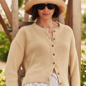 Cotton Hayes Crewneck Cardigan
