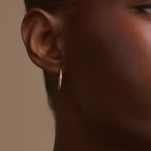 Iris Diamond Hoops
