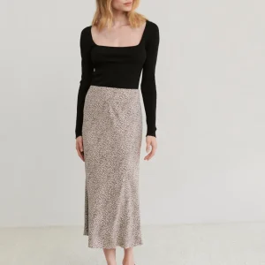 Leopard Slip Skirt